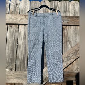 Ann Taylor Devin Fit Women’s Navy Geometric Dress Pants Sz 8